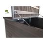 Voir la diapositive 2 : GREEN OUTSIDE Coffre de rangement jardin multifonction composite - 175L - Marron - UTIL'