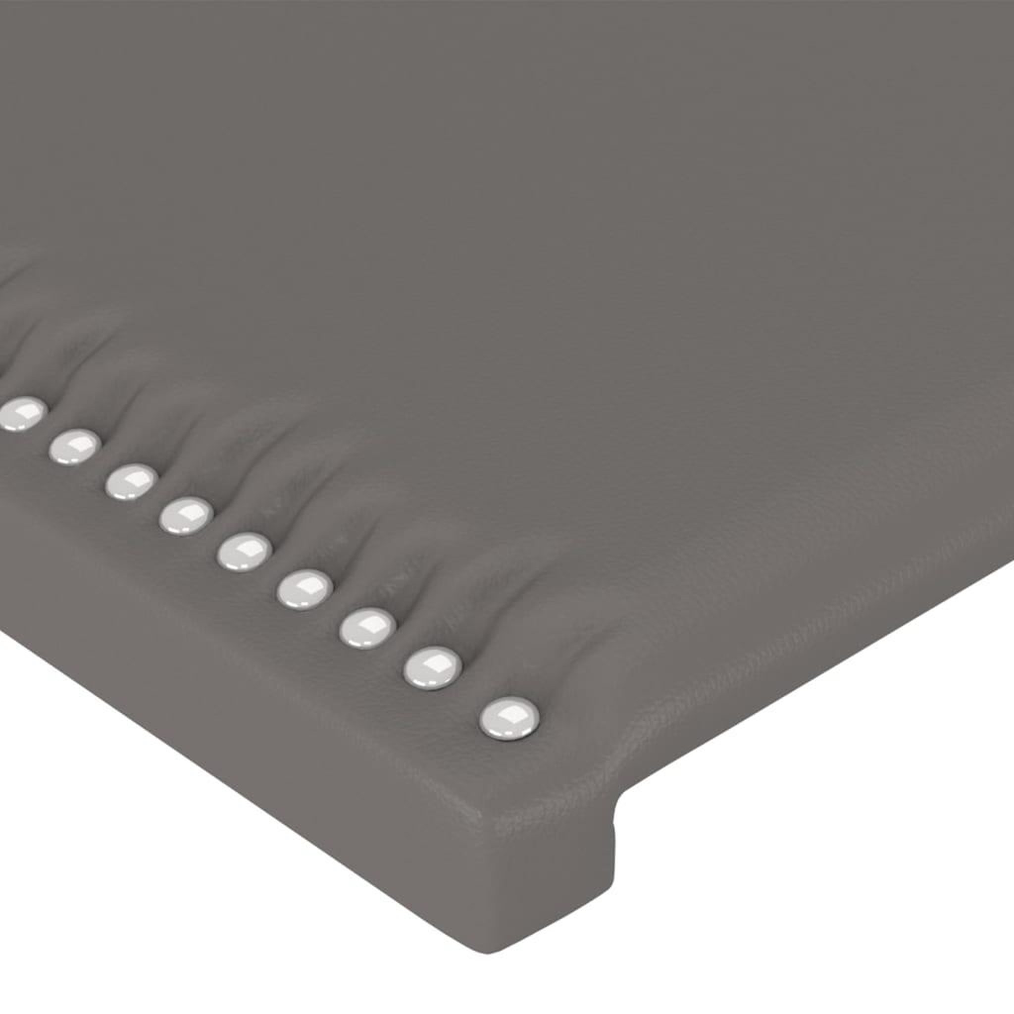 Voir la diapositive 5 : VIDAXL Tete de lit a LED Gris 163x16x118/128 cm Similicuir