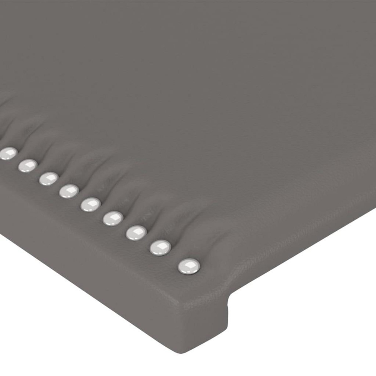 VIDAXL Tete de lit a LED Gris 163x16x118/128 cm Similicuir