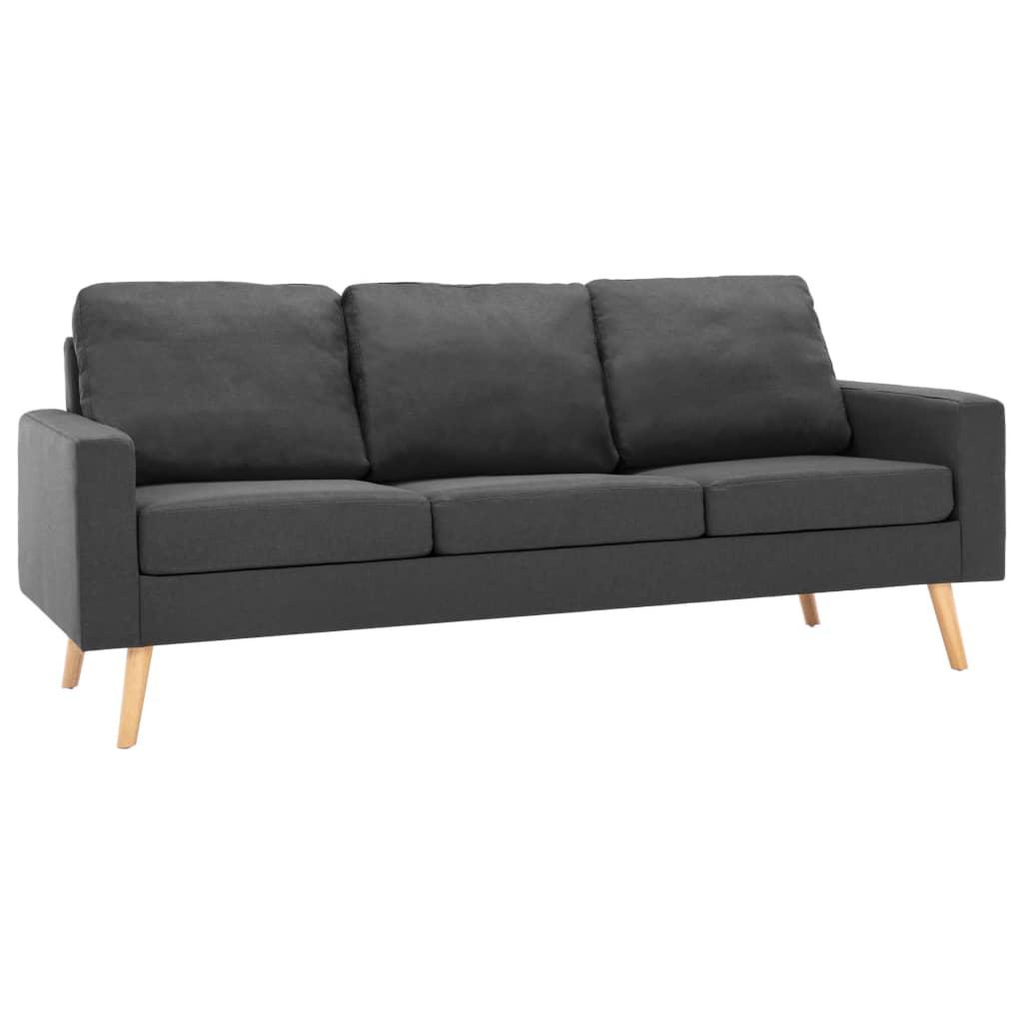 Voir la diapositive 2 : VIDAXL Ensemble de canapes 3 pcs Tissu Gris fonce