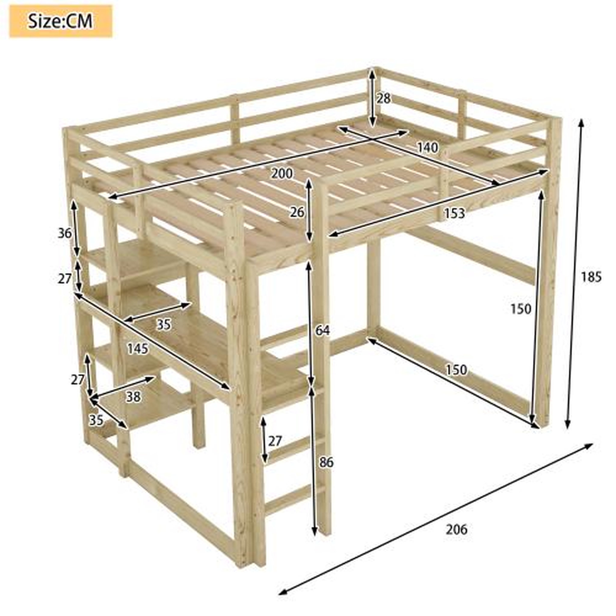 Voir la diapositive 3 : MERAX Lit mezzanine
