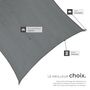 Voir la diapositive 5 : tectake Voile d'ombrage triangulaire rectangulaire avec une protection UV 50+ gris 5,4 x 5,4 m