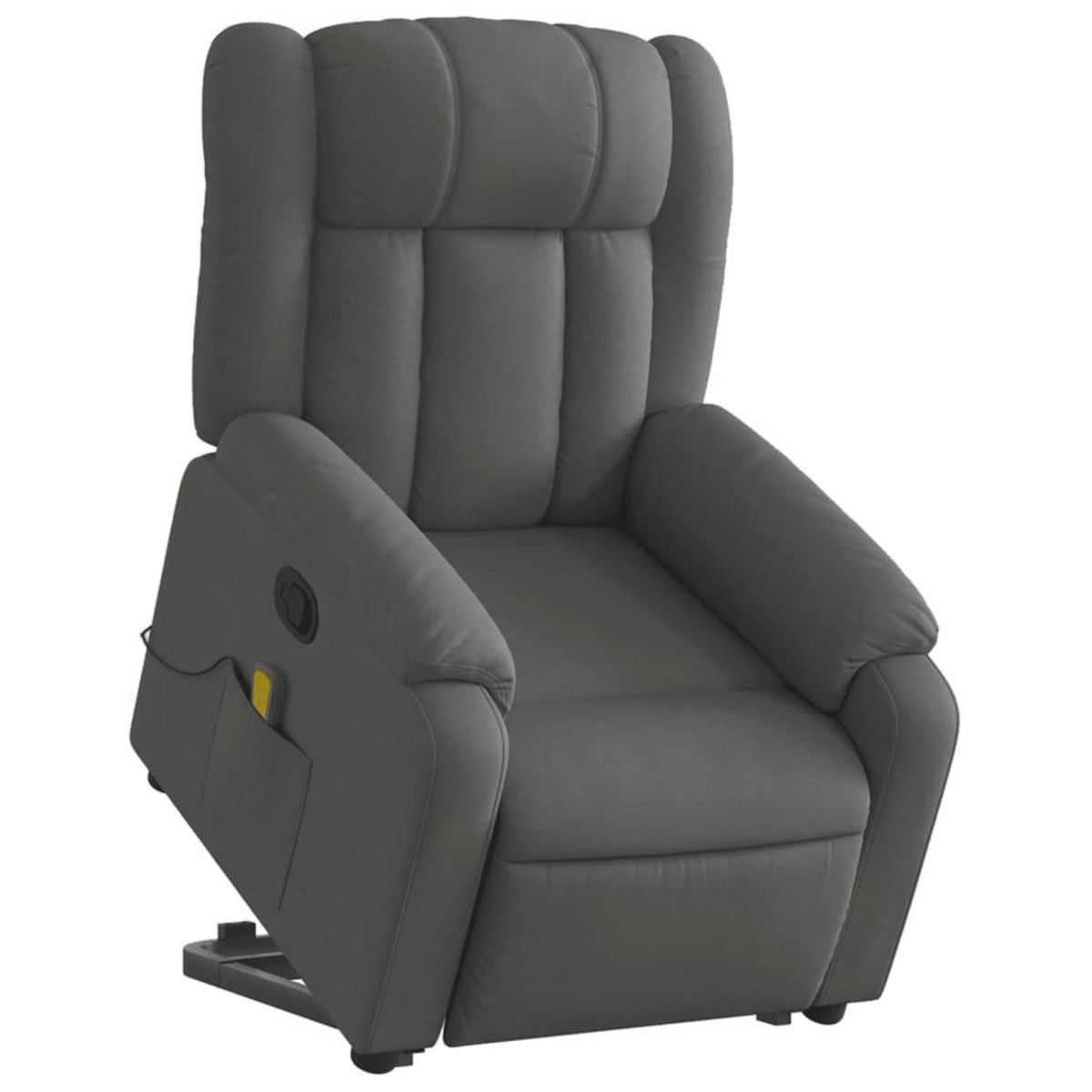 VIDAXL Fauteuil de massage inclinable Gris fonce Tissu