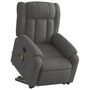 Voir la diapositive 3 : VIDAXL Fauteuil de massage inclinable Gris fonce Tissu