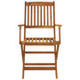 Voir la diapositive 4 : VIDAXL Ensemble a manger d'exterieur pliable 7pcs Bois d'acacia solide