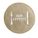 Paris Prix Set de Table Jute Rond  Appetito  38cm Naturel