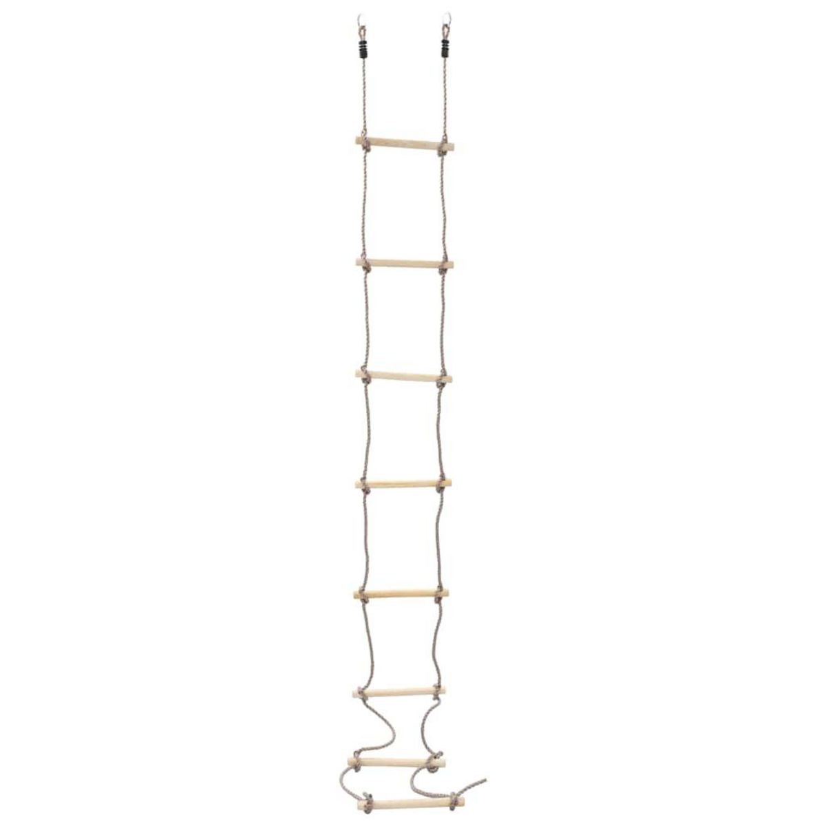 VIDAXL Echelle de corde pour enfants 290 cm Bois