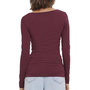 Voir la diapositive 2 : Vero Moda T-shirt Prune Femme Vero Moda Maxi My Ls Soft