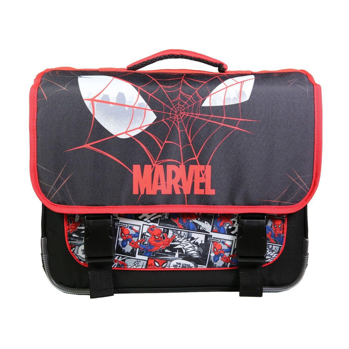 Bagtrotter BAGTROTTER Cartable 38 cm Spiderman Noir Toile d'araignée