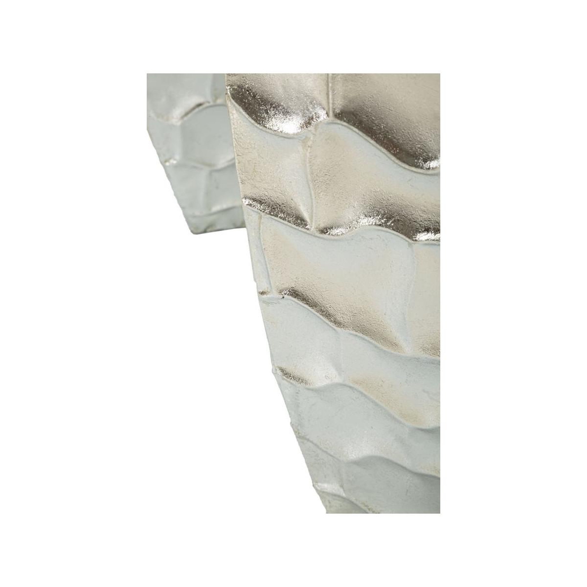 Voir la diapositive 6 : Paris Prix Lot de 3 vases en métal  argy  90cm argent