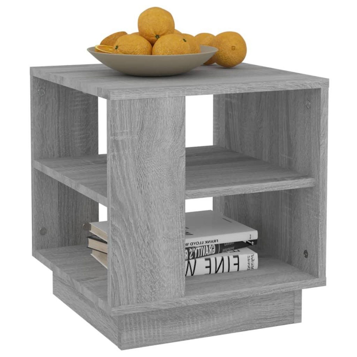 VIDAXL Table basse Sonoma gris 40x40x43 cm Bois d'ingenierie