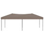 Voir la diapositive 3 : VIDAXL Tente de reception pliable Taupe 3x6 m