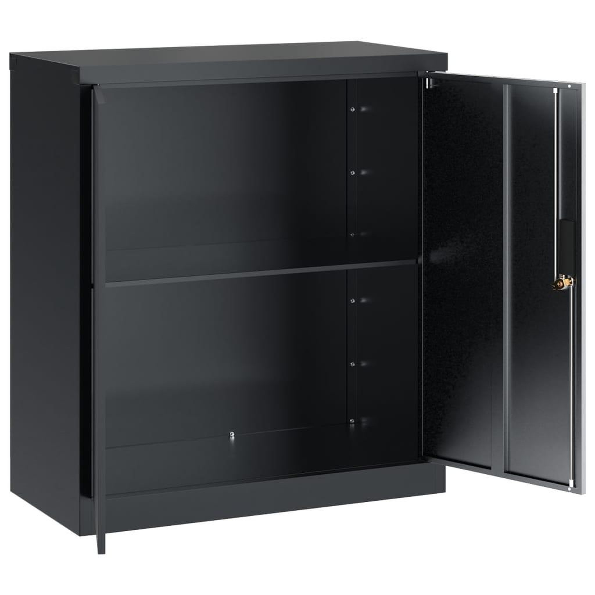Voir la diapositive 4 : VIDAXL Classeur anthracite 79x40x90 cm acier