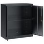 Voir la diapositive 4 : VIDAXL Classeur anthracite 79x40x90 cm acier