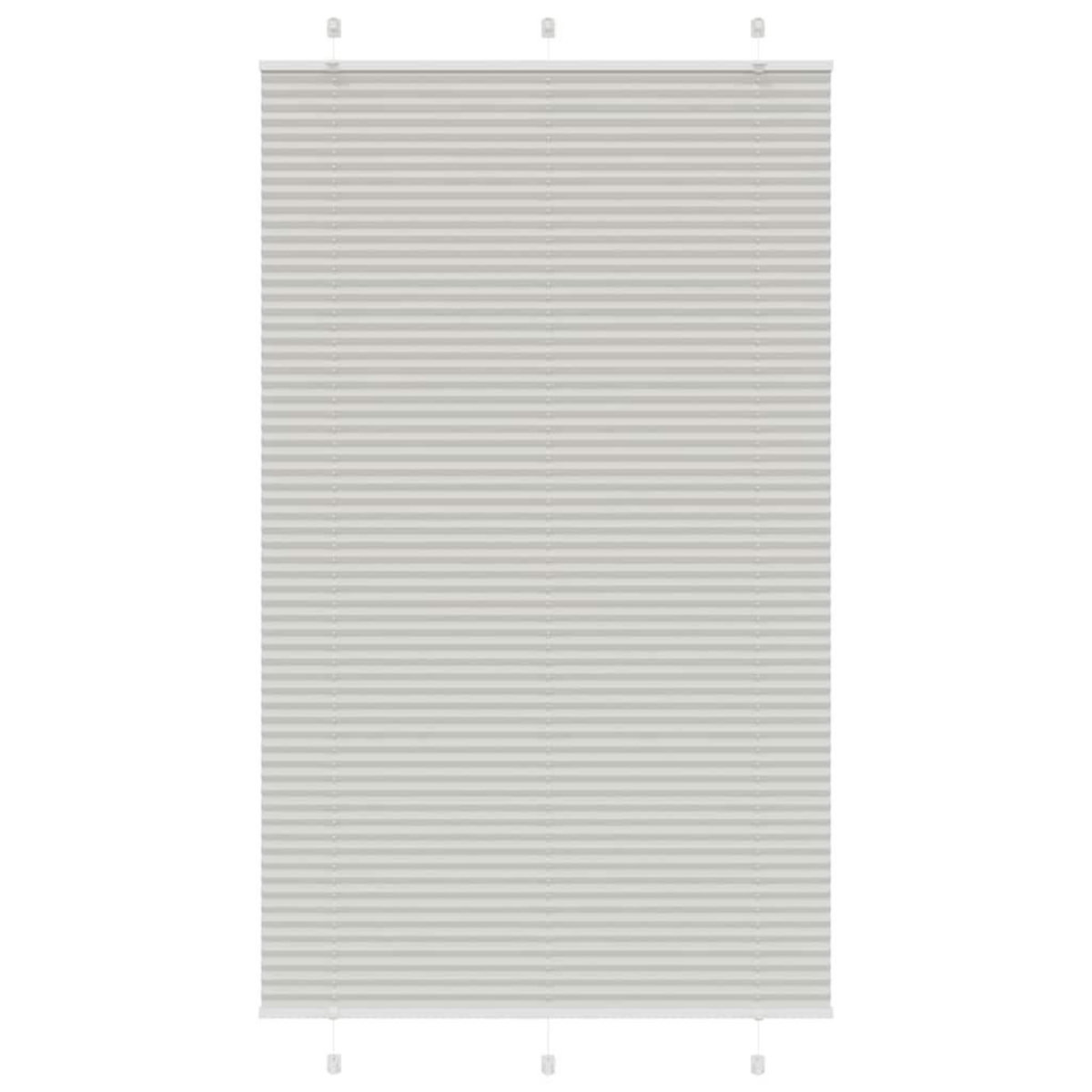 VIDAXL Store plisse gris clair 115x200cm largeur du tissu 114,4cm