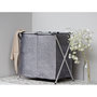 Voir la diapositive 3 : Wenko Panier à linge 2 compartiments design Duo - L. 59 x H. 57 cm - Gris chiné