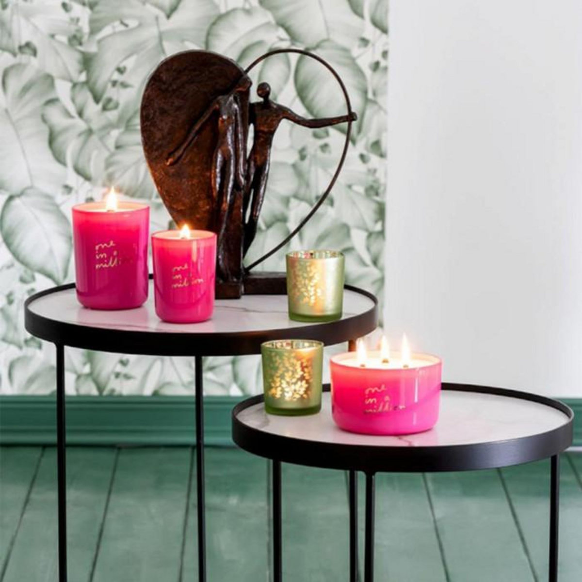 Paris Prix Statuette Déco  Coupe Demi Cœur  31cm Marron