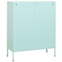 Voir la diapositive 5 : VIDAXL Armoire de rangement Vert menthe 80x35x101,5 cm Acier