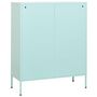 Voir la diapositive 5 : VIDAXL Armoire de rangement Vert menthe 80x35x101,5 cm Acier
