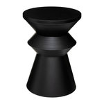 ATMOSPHERA Table à Café Ronde Design  Sohan  48cm Noir