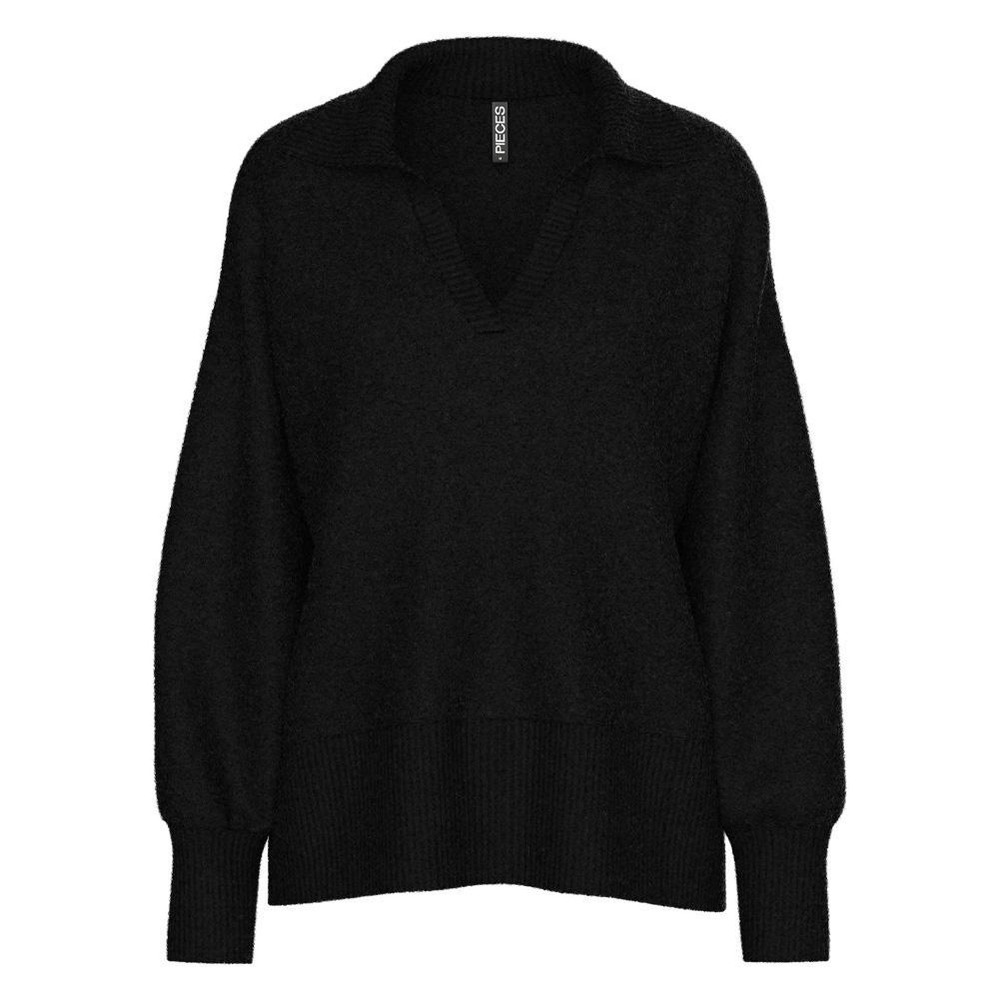 Pieces Pull Noir Femme Pieces Malou. Coloris disponibles : Noir