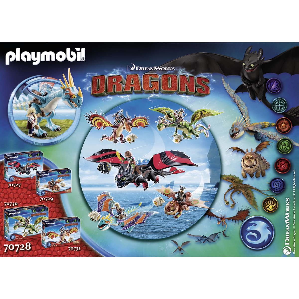 PLAYMOBIL 70728 Dragon Racing - Course de dragons : Astrid et Tempête