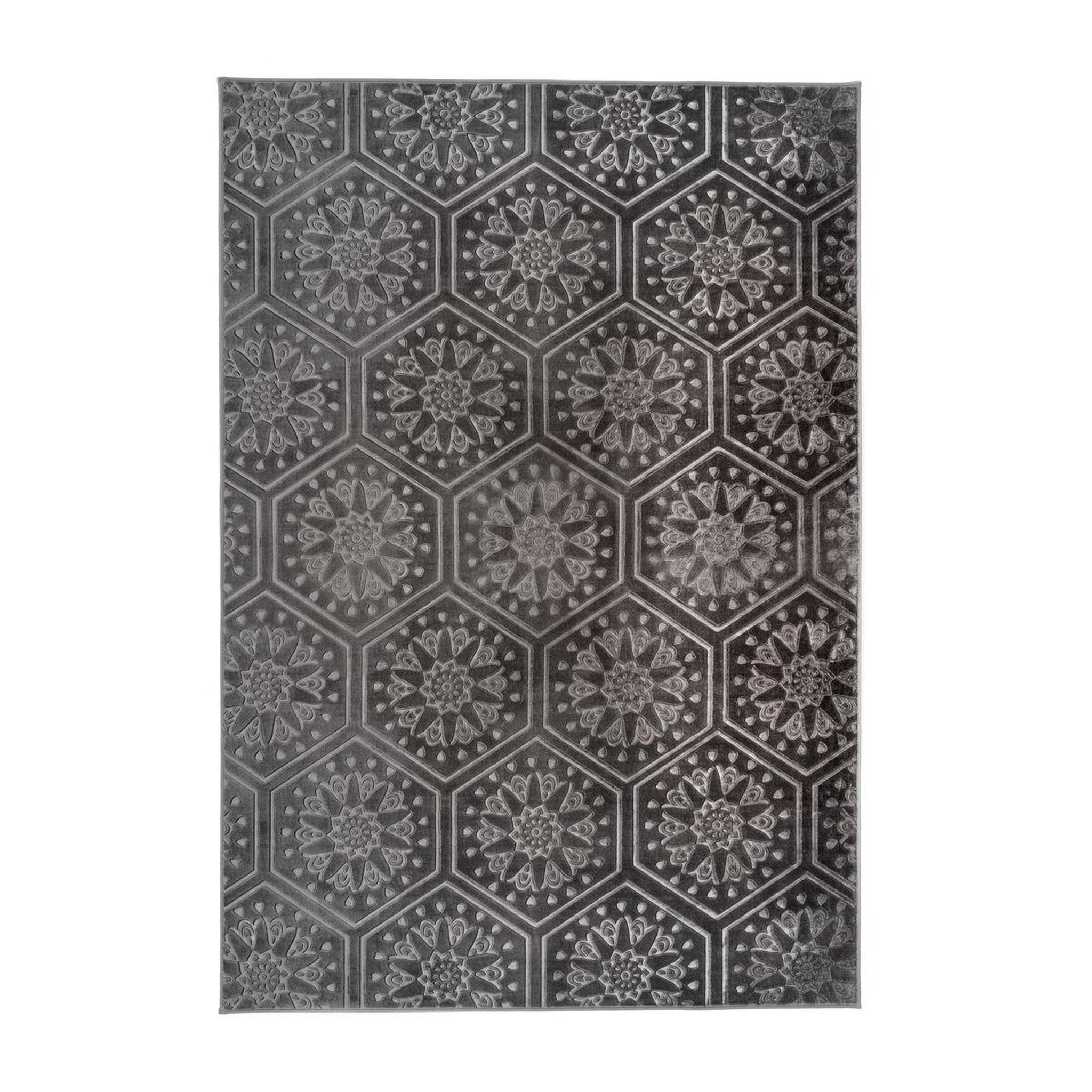 Voir la diapositive 1 : Paris Prix Tapis Moderne Fait Main  Monroe II  Anthracite