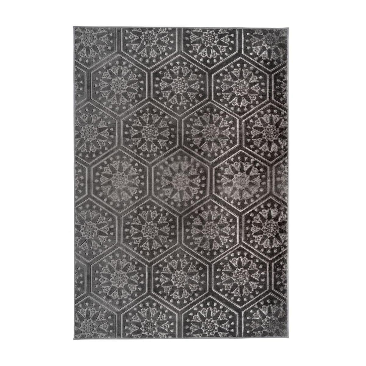 Paris Prix Tapis Moderne Fait Main  Monroe II  Anthracite