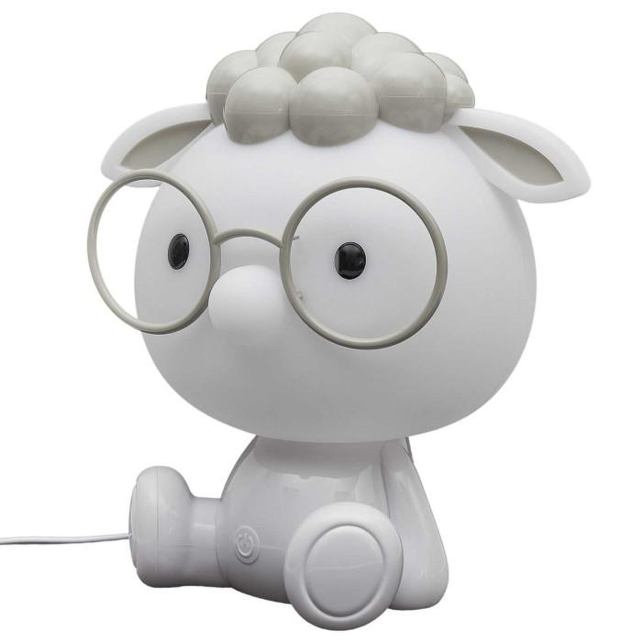 Voir la diapositive 2 : Paris Prix Veilleuse Enfant à LED  Mouton  25cm Blanc