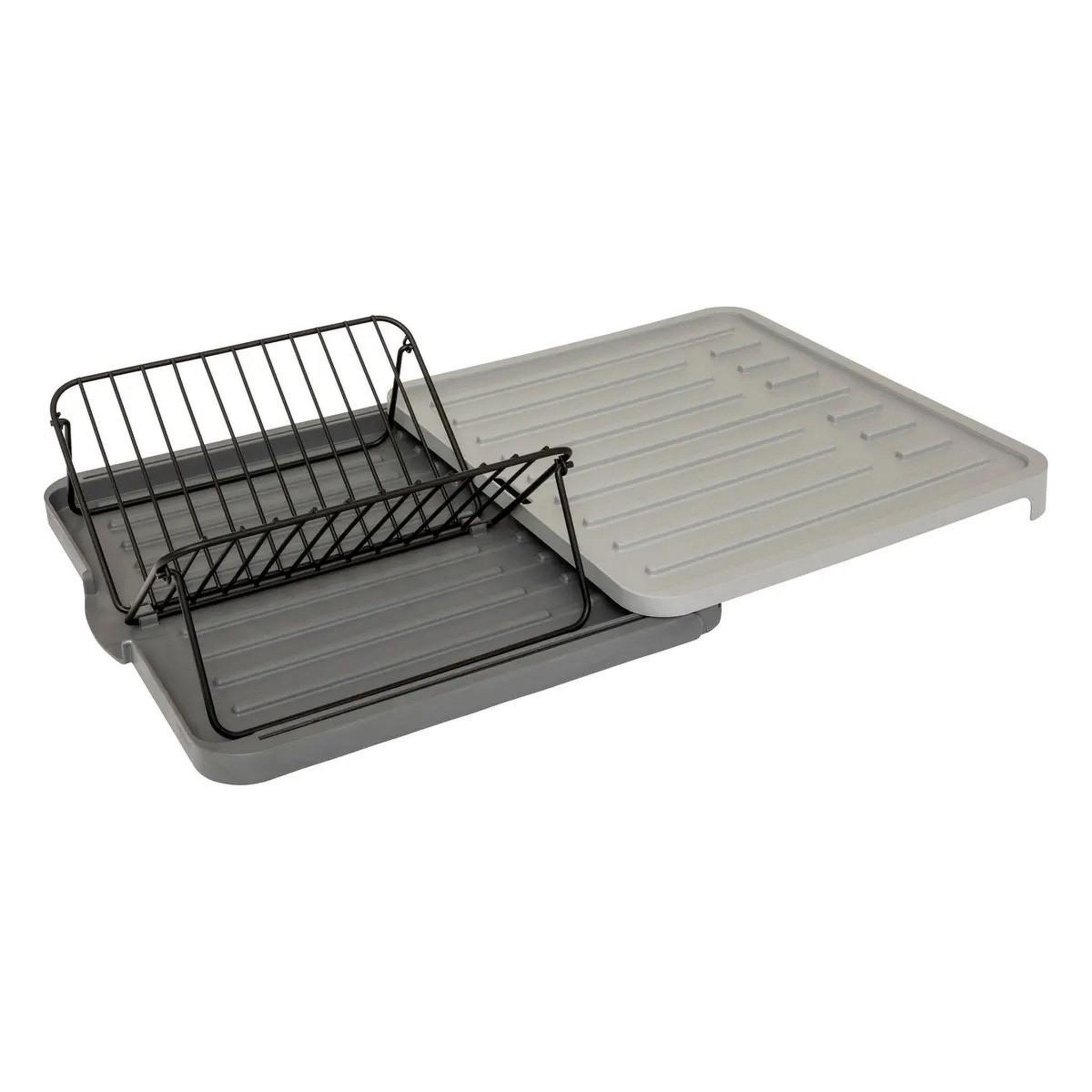 Voir la diapositive 1 : FIVE Égouttoir extensible avec rack  néo 2  58cm gris