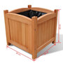 Voir la diapositive 5 : VIDAXL Ensemble de 2 lits sureleves Bois 30x30x30 cm