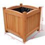 Voir la diapositive 5 : VIDAXL Ensemble de 2 lits sureleves Bois 30x30x30 cm