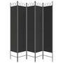 Voir la diapositive 4 : VIDAXL Cloison de separation 5 panneaux Noir 200x200 cm Tissu