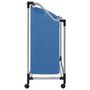 Voir la diapositive 3 : VIDAXL Trieuse a linge avec 3 sacs Bleu Acier