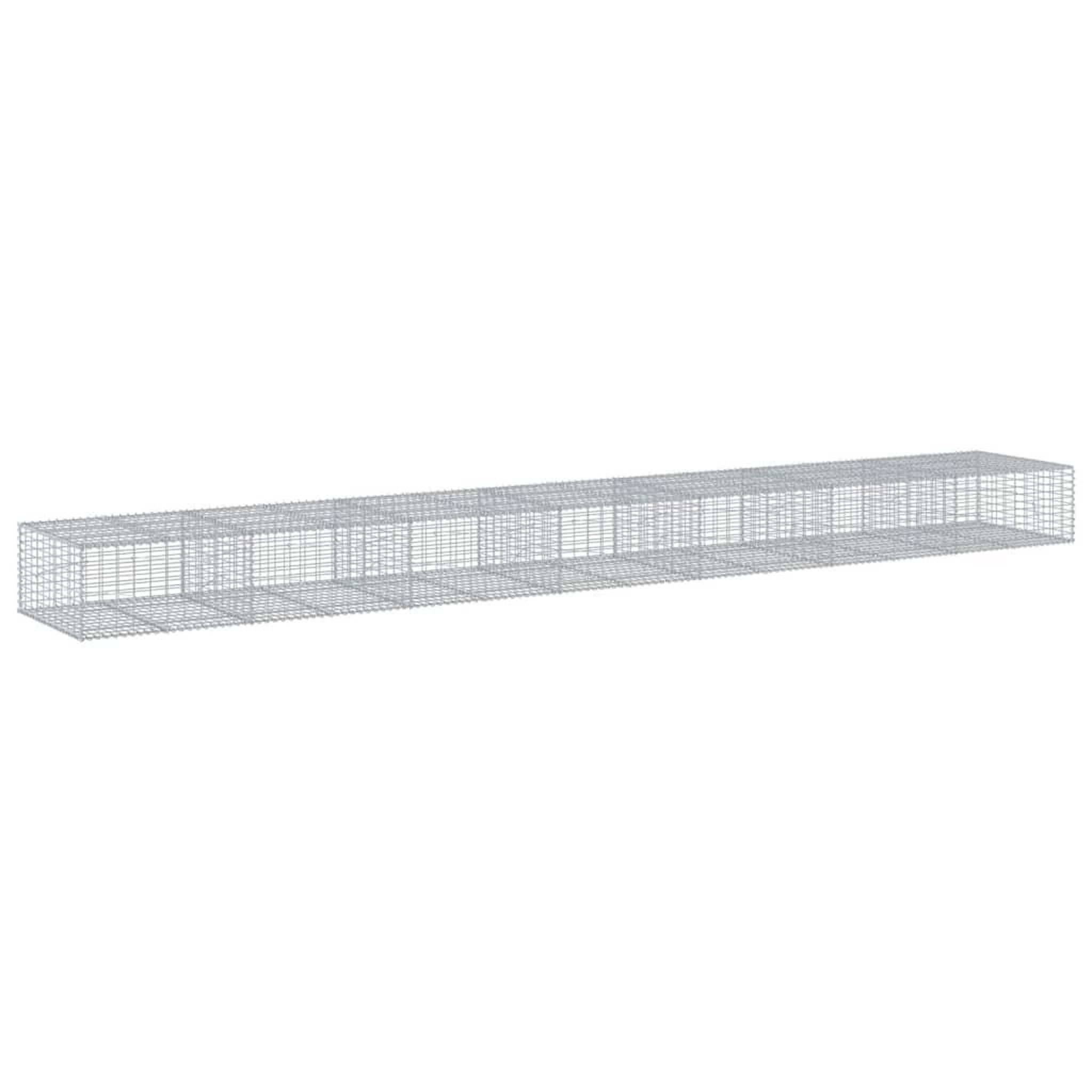 Voir la diapositive 5 : VIDAXL Panier gabion avec couvercle 700x100x50 cm fer galvanise