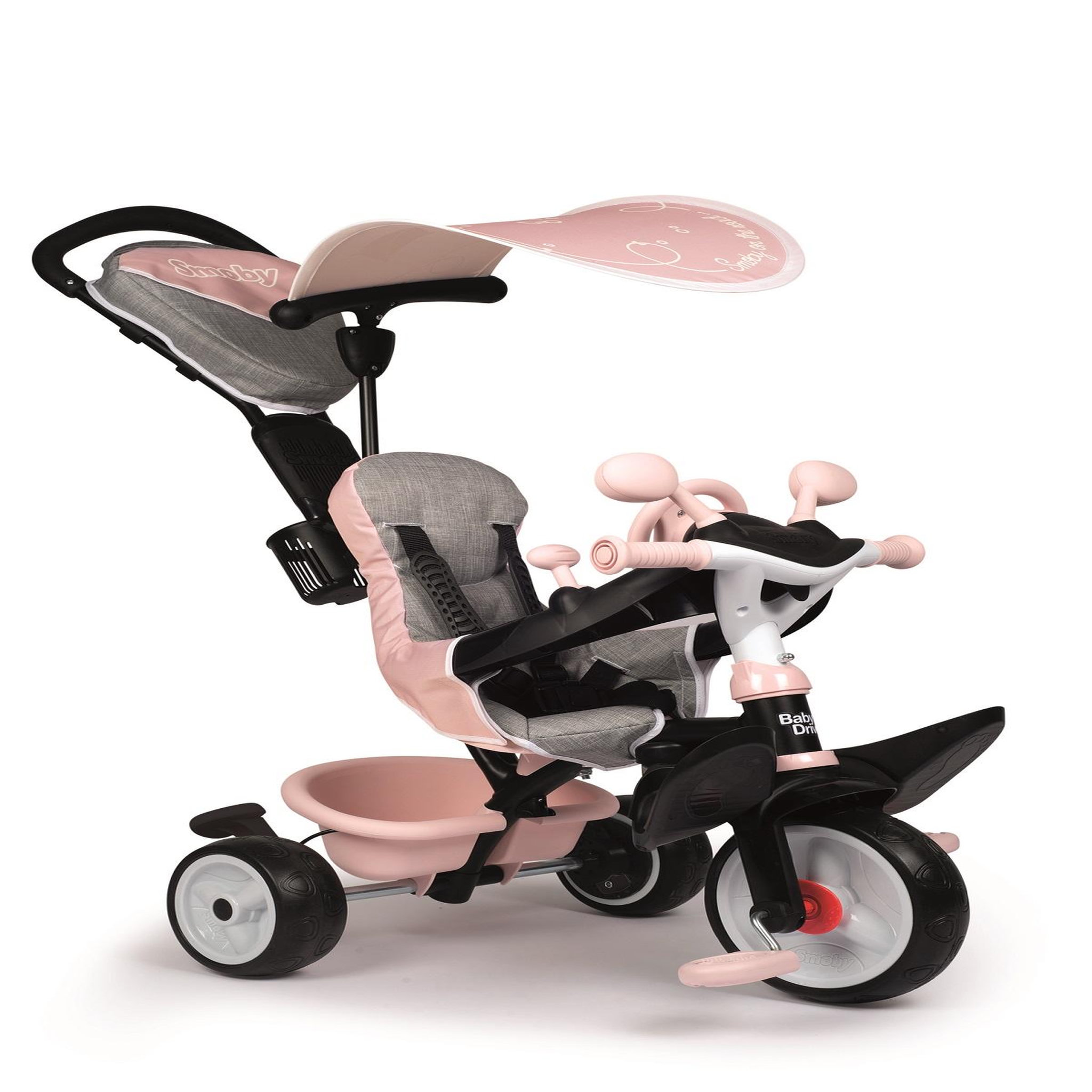 Voir la diapositive 2 : SMOBY Tricycle Baby Driver Plus - Rose