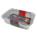 Paris Prix Lot de 5 Barquettes Aluminium  Couvercle  2L Gris