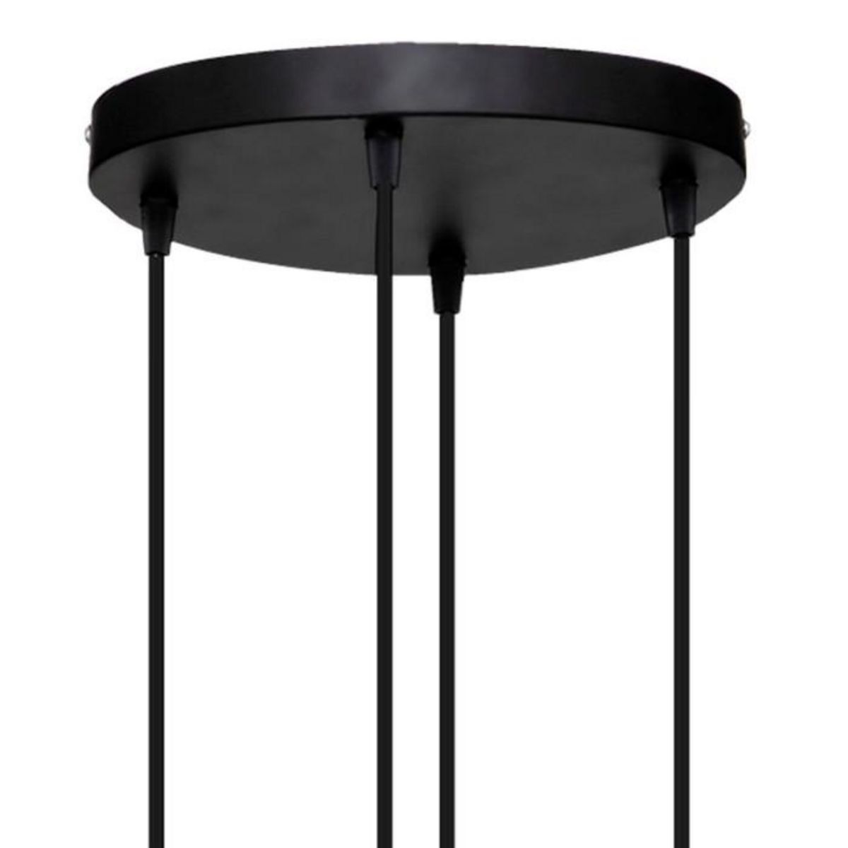 ATMOSPHERA Lampe Suspension 4 Têtes  Alak  80cm Noir