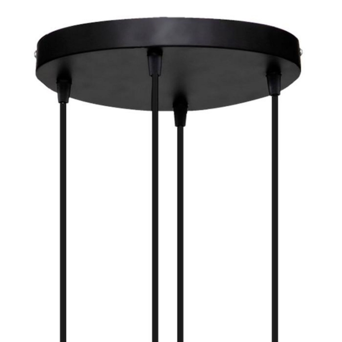 ATMOSPHERA Lampe Suspension 4 Têtes  Alak  80cm Noir