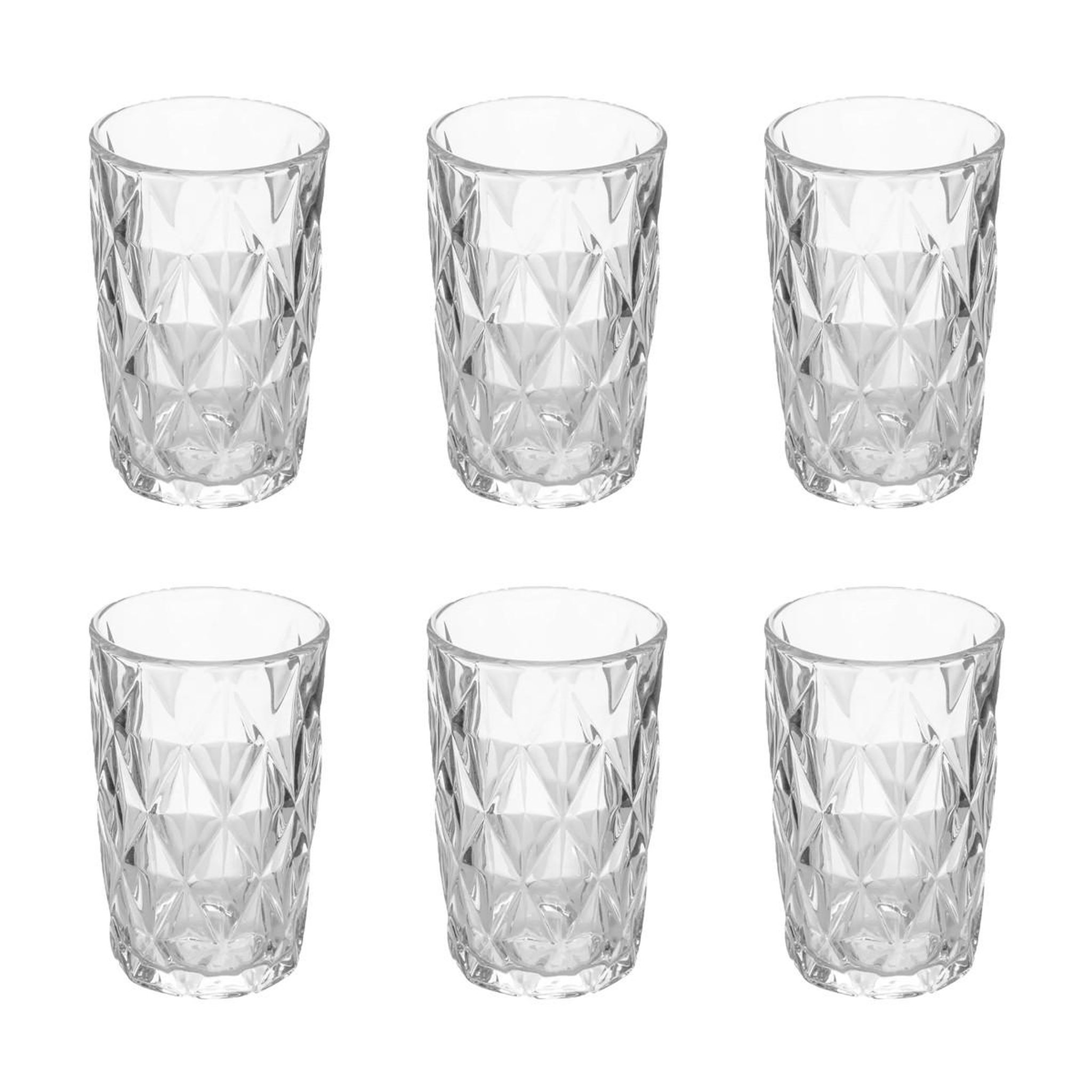 SECRET DE GOURMET Lot de 6 verres hauts  lea  40cl transparent