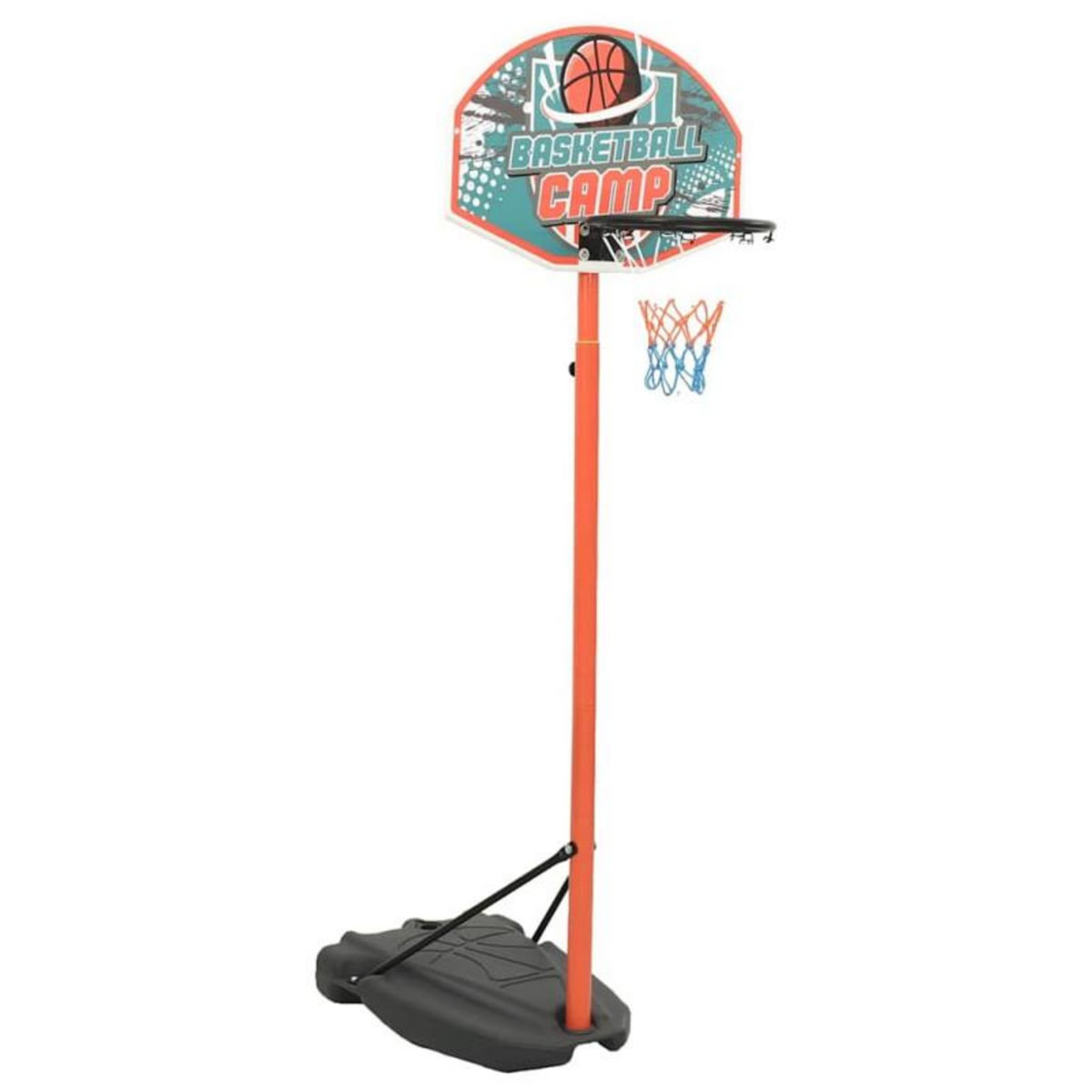 VIDAXL Ensemble de basket portable réglable 180 230 cm