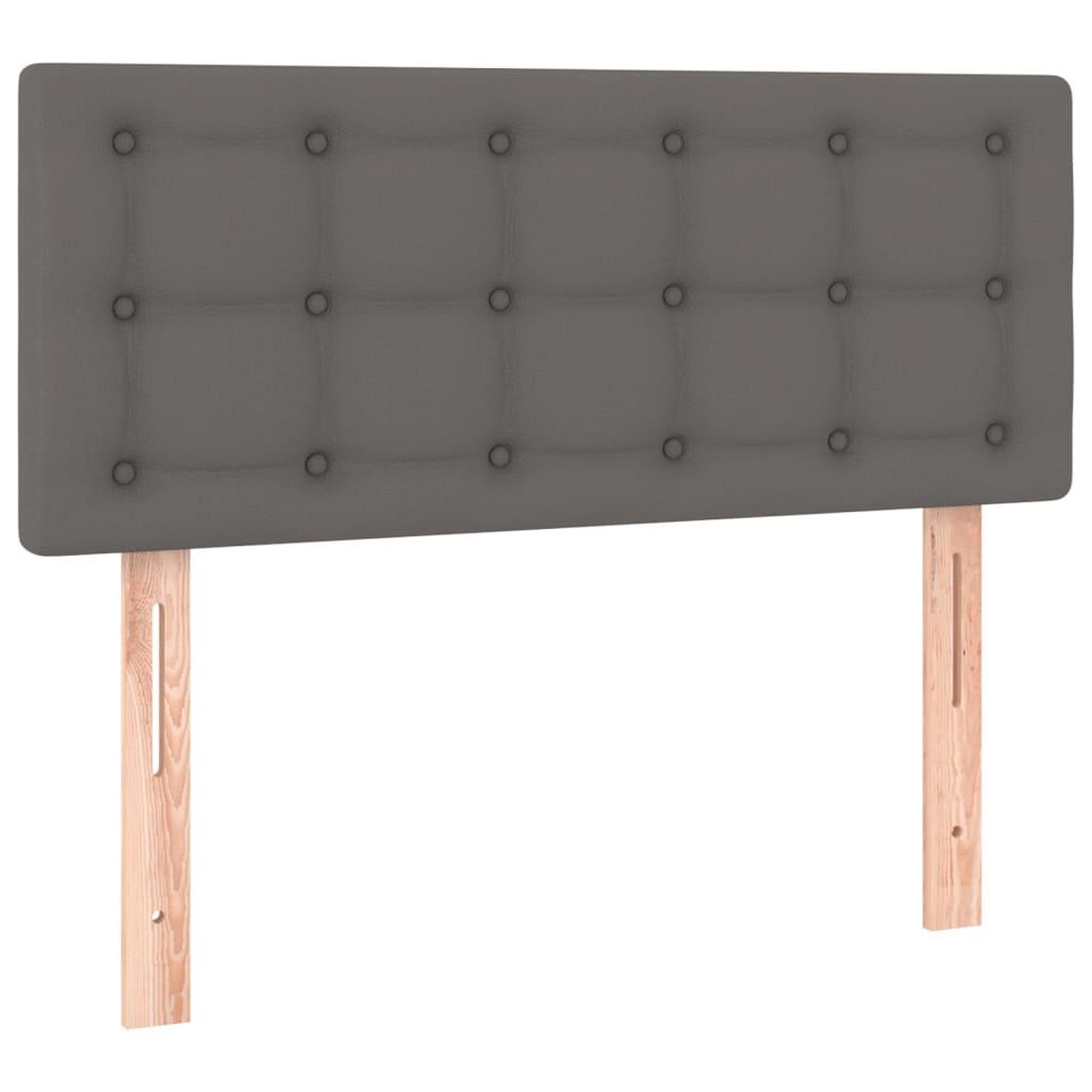 Voir la diapositive 2 : VIDAXL Tete de lit Gris 80x5x78/88 cm Similicuir