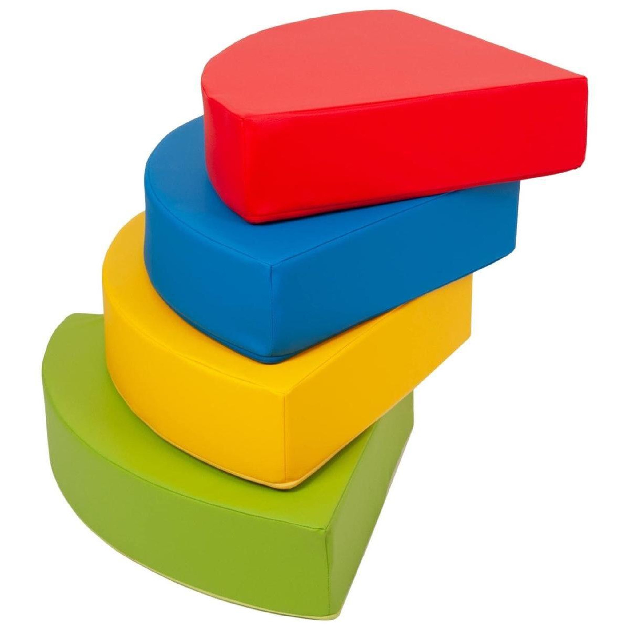 VELINDA Ensemble roue (4 grands blocs de mousse) — jaune, vert, bleu marine, rouge