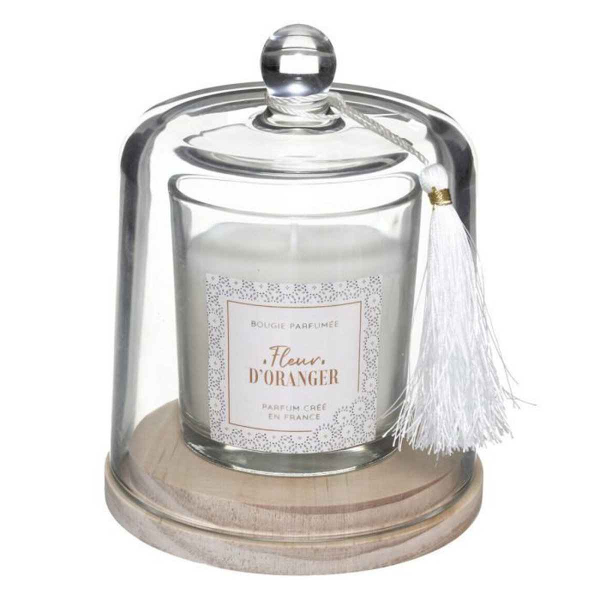 COMPTOIR DE LA BOUGIE Bougie Parfumée Cloche  Loli  130g Fleur d'Oranger