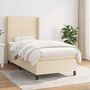 Voir la diapositive 1 : VIDAXL Sommier a lattes de lit avec matelas Creme 80x200 cm Tissu