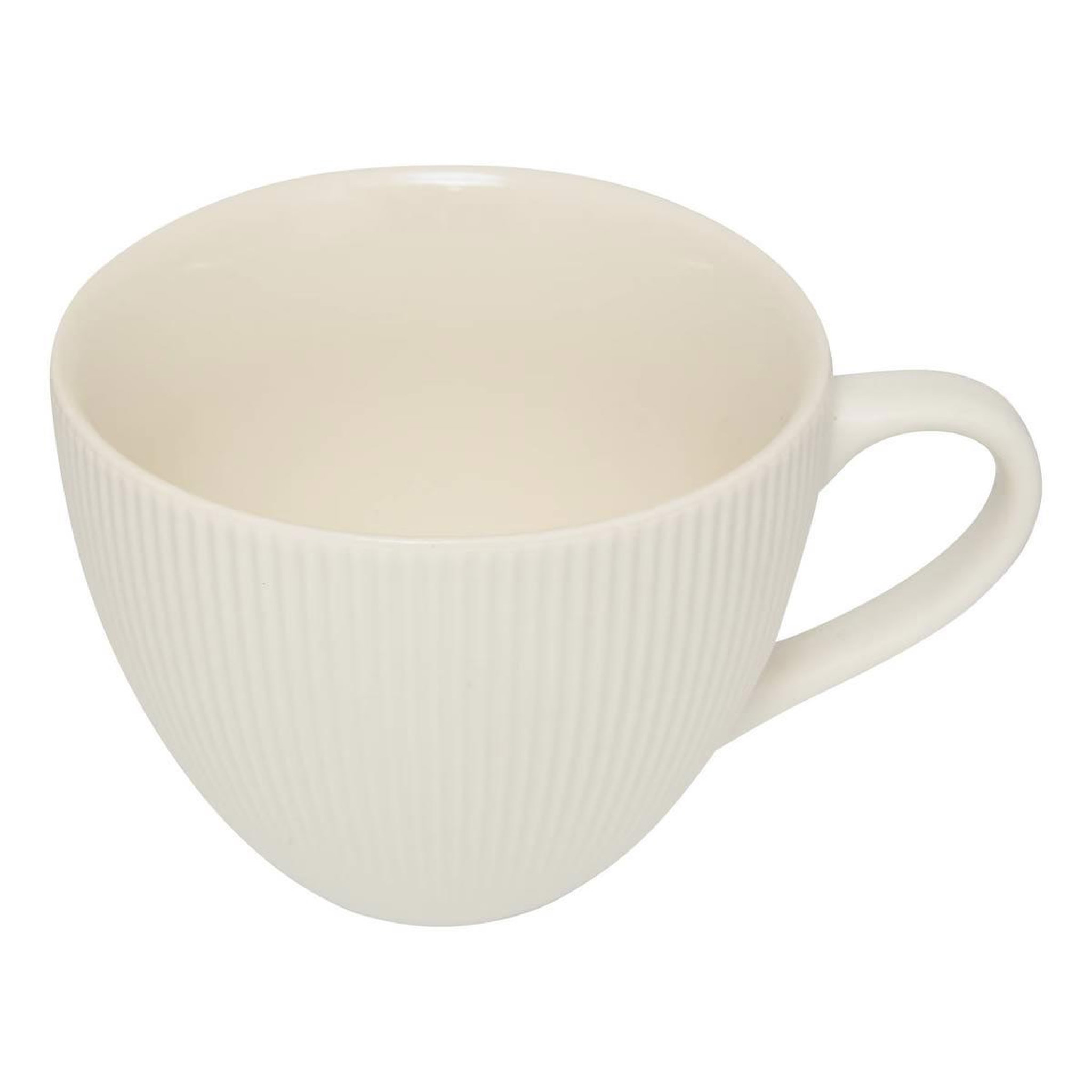 Voir la diapositive 2 : SECRET DE GOURMET Lot de 6 tasses en porcelaine  strata  52cl blanc