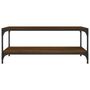 Voir la diapositive 4 : VIDAXL Table basse Chene marron 100x50x40 cm Bois d'ingenierie