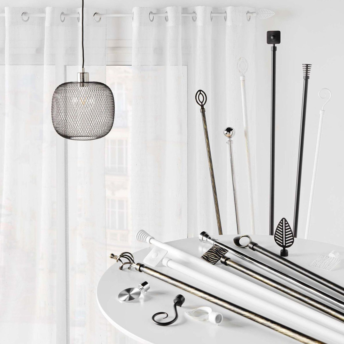 Douceur d'Intérieur Kit de tringle à rideaux extensible Horizon