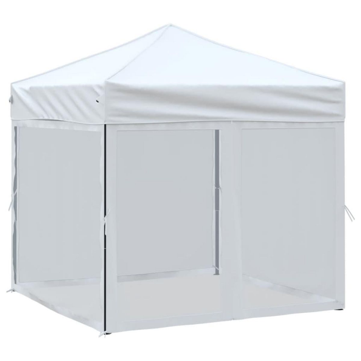 VIDAXL Tente de reception pliable avec parois Blanc 2x2 m