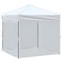 Voir la diapositive 2 : VIDAXL Tente de reception pliable avec parois Blanc 2x2 m